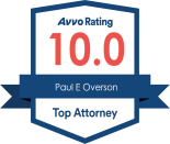 Avvo Rating | 10.0 | Paul E Overson | Top Attorney